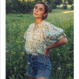 Mille Thalia Top, Blue Vine